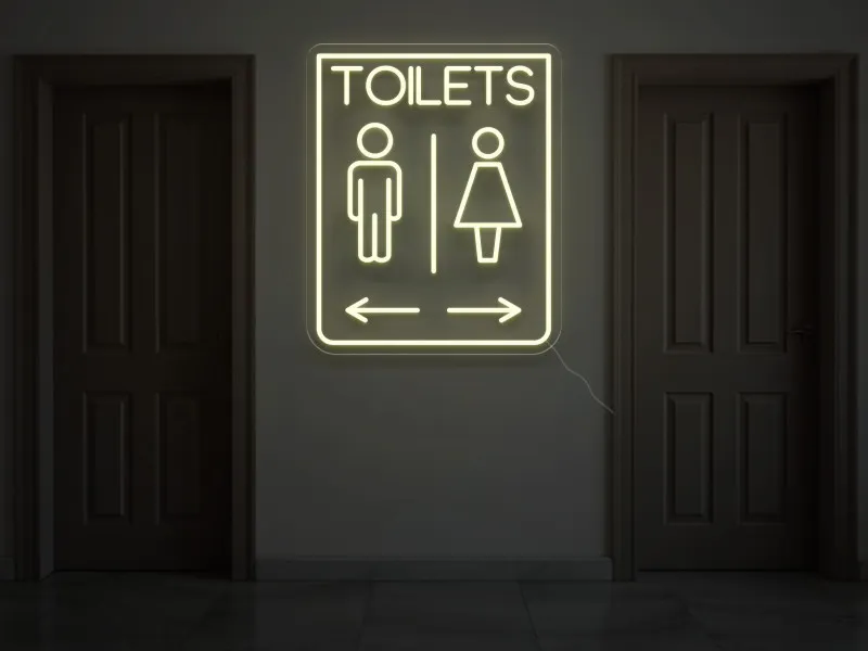 TOILETS - Semn Luminos LED Neon