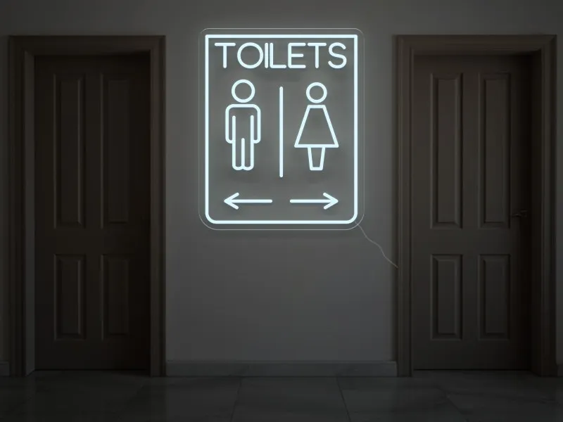 TOILETS - Semn Luminos LED Neon