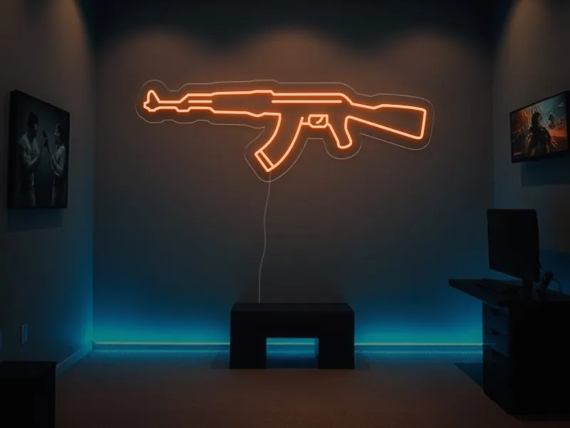 Ak47 - Semn Luminos LED Neon