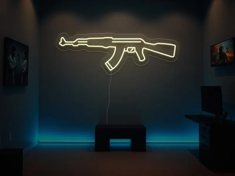 Ak47 - Semn Luminos LED Neon