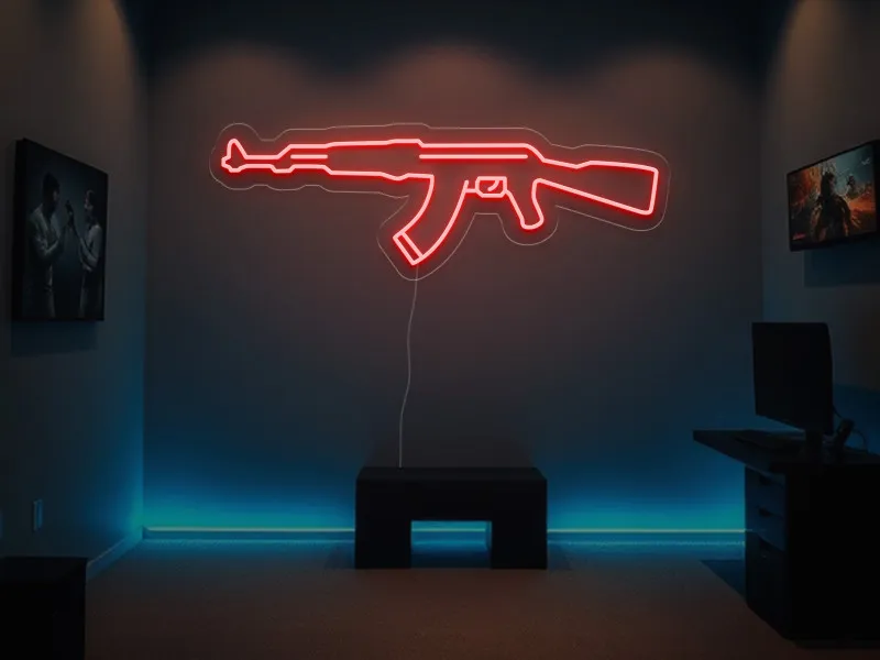 Ak47 - Semn Luminos LED Neon