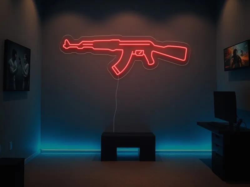 Ak47 - Semn Luminos LED Neon