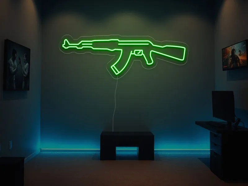 Ak47 - Semn Luminos LED Neon