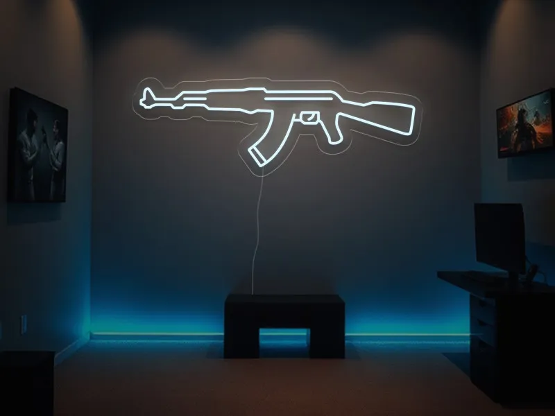 Ak47 - Semn Luminos LED Neon