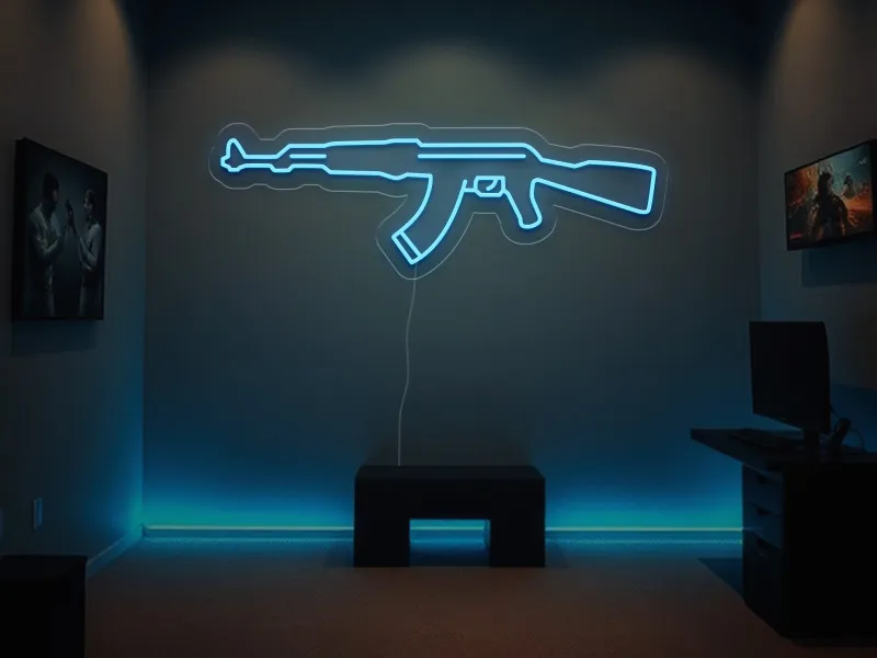 Ak47 - Semn Luminos LED Neon