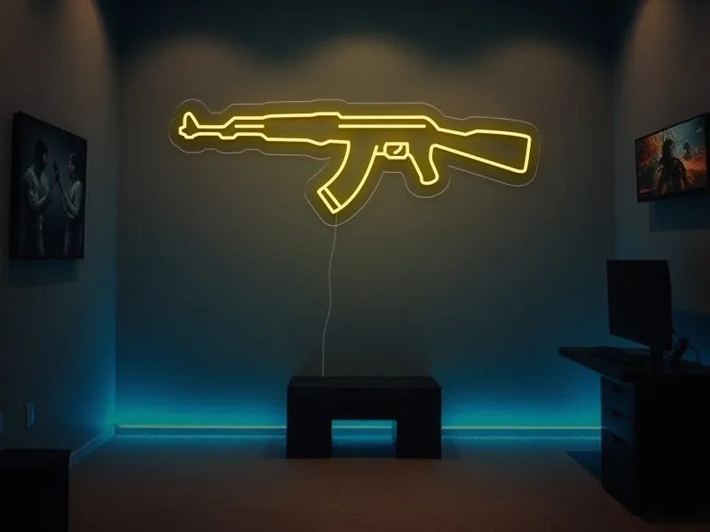 Ak47 - Semn Luminos LED Neon
