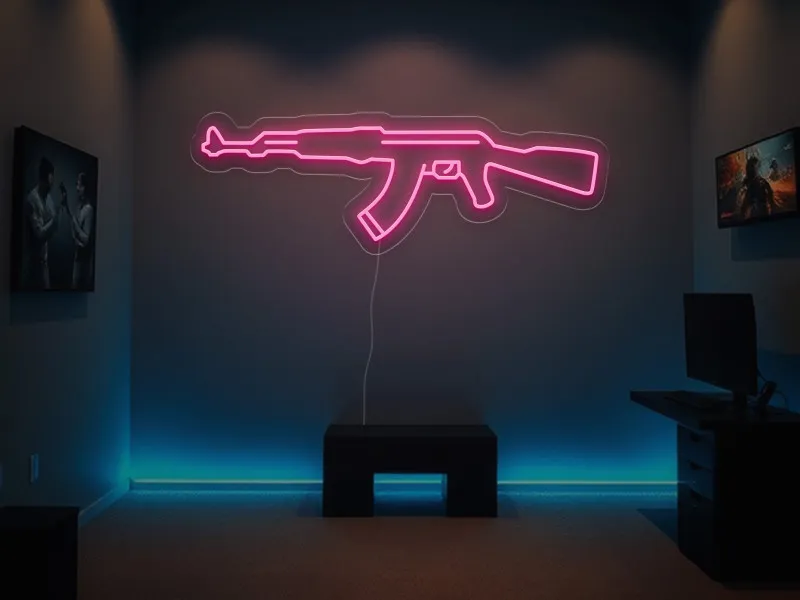 Ak47 - Semn Luminos LED Neon