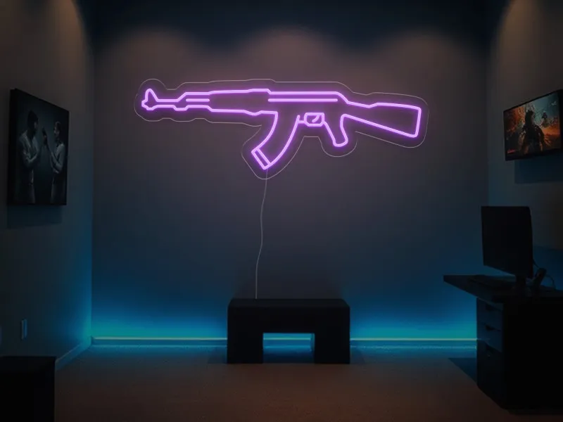 Ak47 - Semn Luminos LED Neon