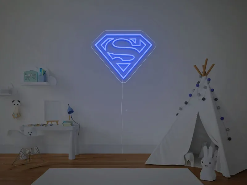 Superman - Semn Luminos LED Neon