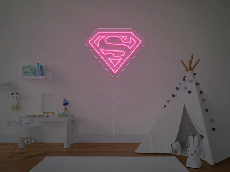 Superman - Semn Luminos LED Neon