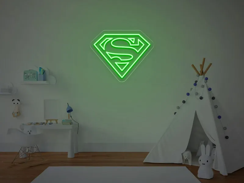 Superman - Semn Luminos LED Neon