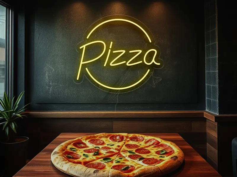 Pizza - Semn Luminos LED Neon
