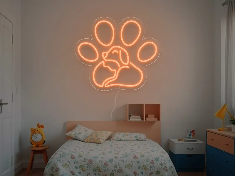 Paw - Semn Luminos LED Neon