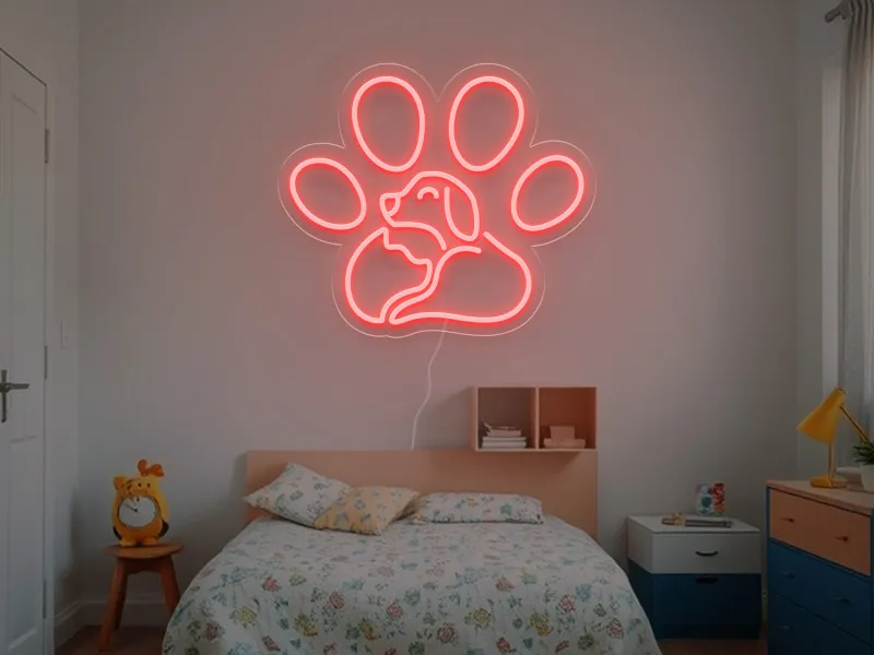 Paw - Semn Luminos LED Neon