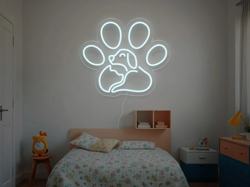 Paw - Semn Luminos LED Neon