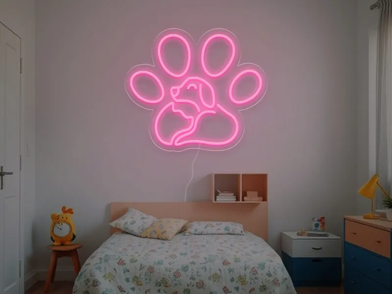 Paw - Semn Luminos LED Neon