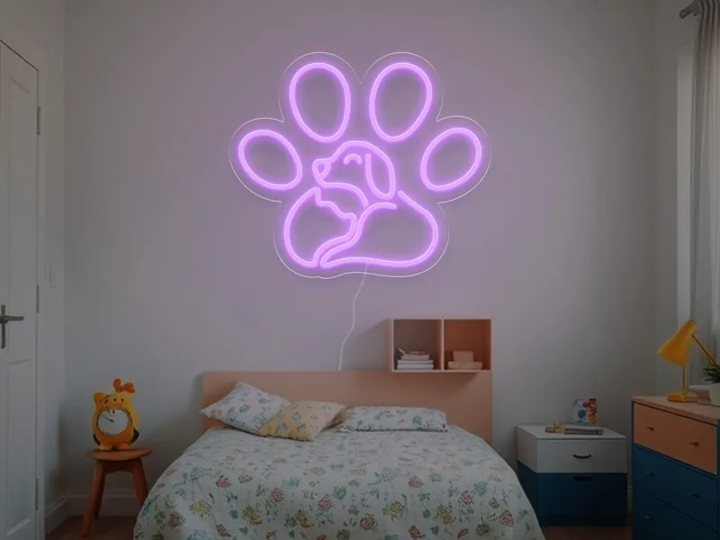 Paw - Semn Luminos LED Neon