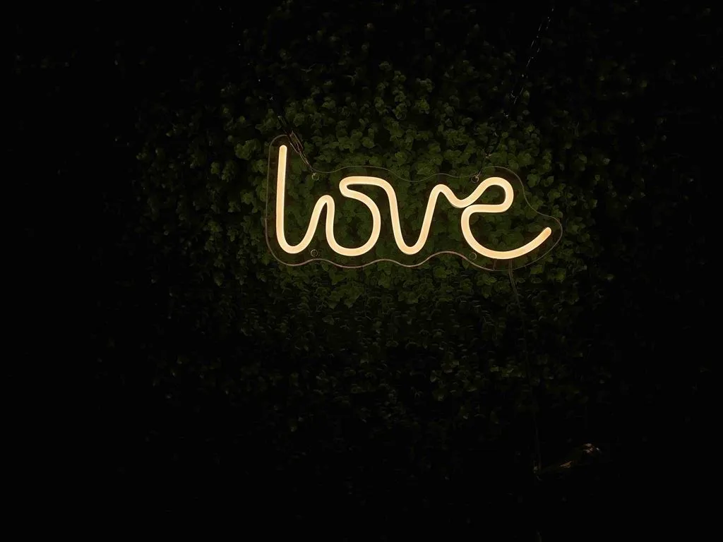 Love - Semn Luminos LED Neon de Inchiriat