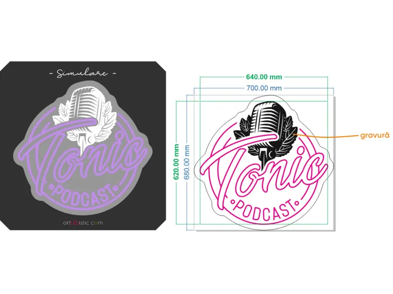 Tonic Podcast - Semn Luminos LED Neon