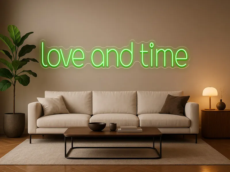 love and time - Semn Luminos LED Neon