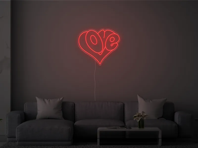 Love Heart- Semn Luminos LED Neon