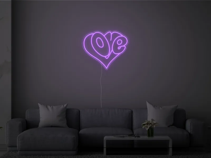 Love Heart- Semn Luminos LED Neon