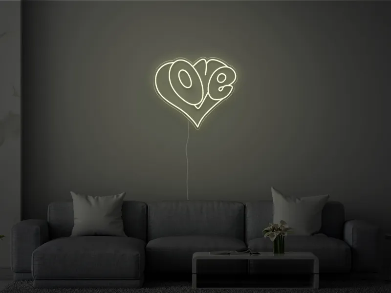 Love Heart- Semn Luminos LED Neon