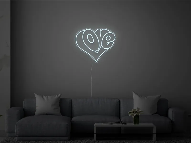 Love Heart- Semn Luminos LED Neon