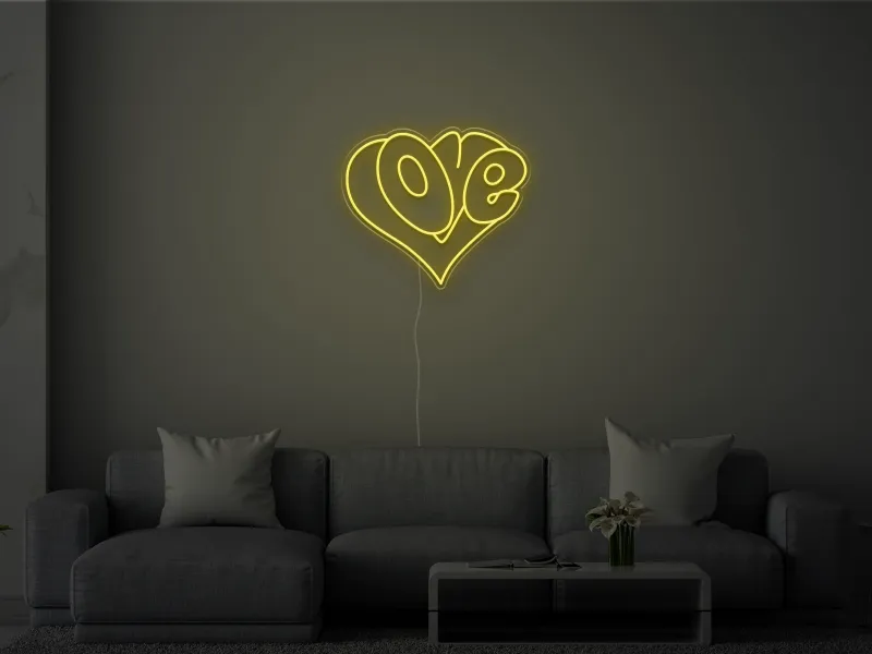 Love Heart- Semn Luminos LED Neon