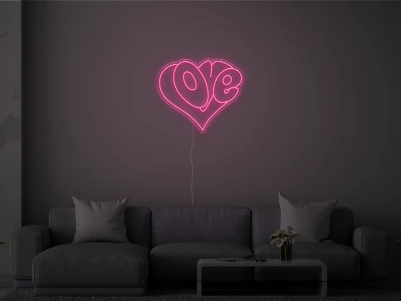 Love Heart- Semn Luminos LED Neon