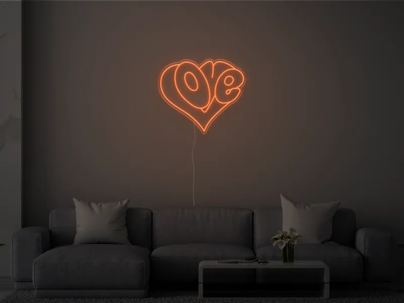 Love Heart- Semn Luminos LED Neon