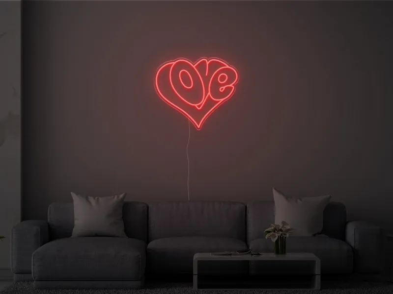 Love Heart- Semn Luminos LED Neon