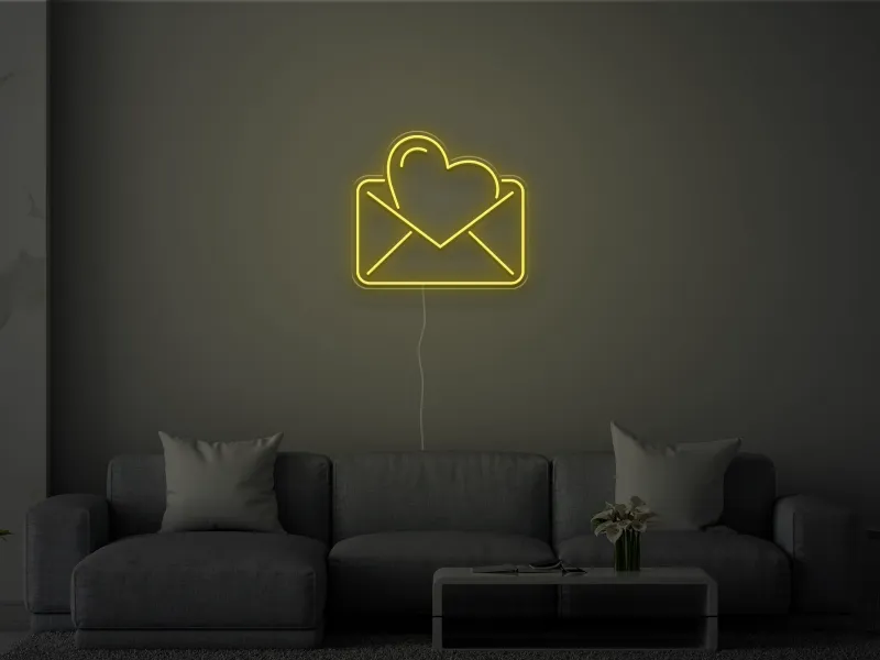 Letters of the Heart- Semn Luminos LED Neon