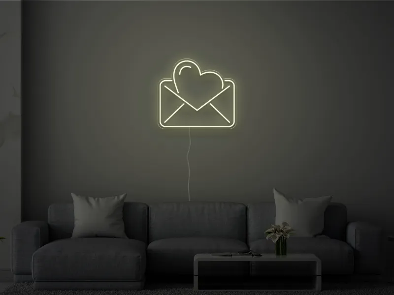 Letters of the Heart- Semn Luminos LED Neon
