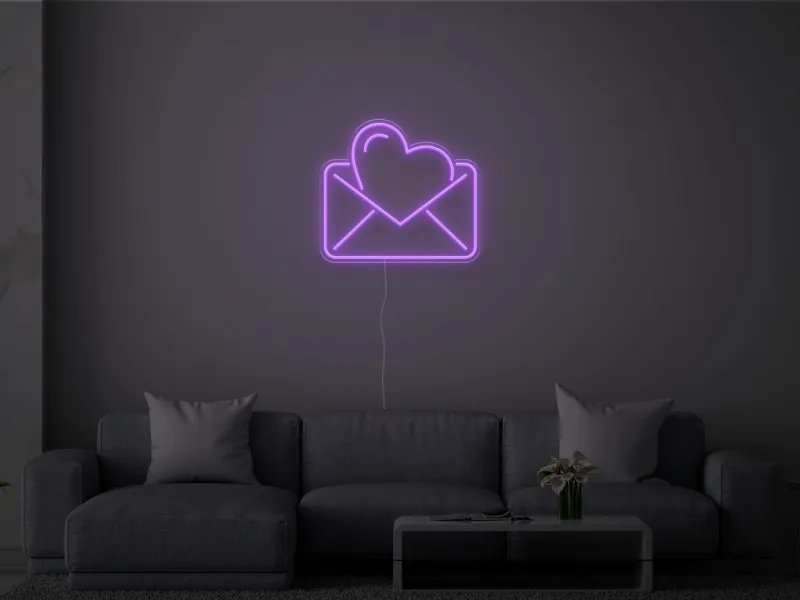 Letters of the Heart- Semn Luminos LED Neon