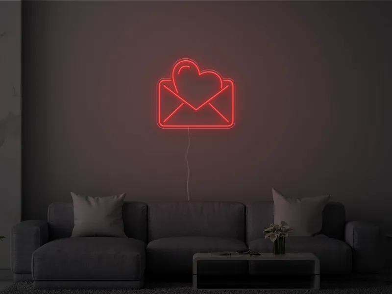 Letters of the Heart- Semn Luminos LED Neon