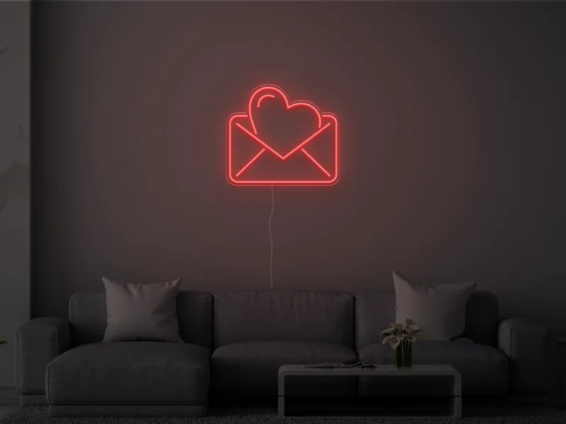 Letters of the Heart- Semn Luminos LED Neon