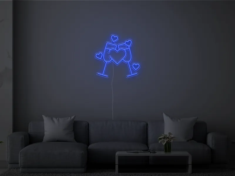 Cheers to Love - Semn Luminos LED Neon