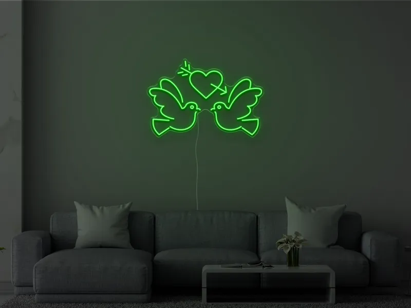 Lovebirds - Semn Luminos LED Neon