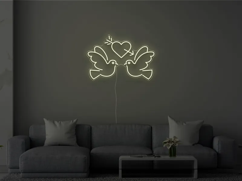 Lovebirds - Semn Luminos LED Neon