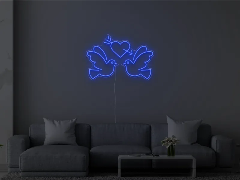 Lovebirds - Semn Luminos LED Neon