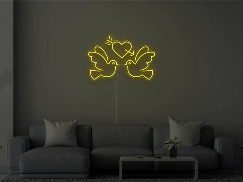 Lovebirds - Semn Luminos LED Neon