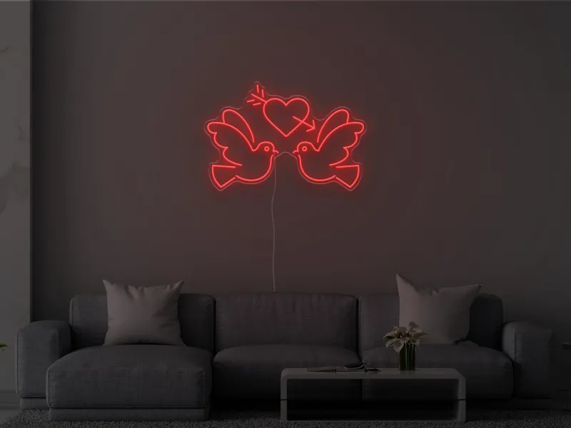 Lovebirds - Semn Luminos LED Neon