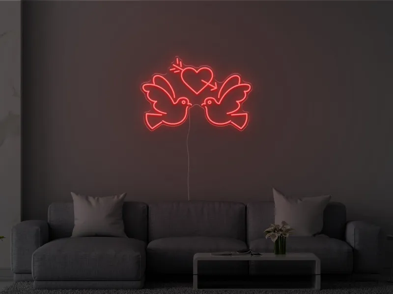 Lovebirds - Semn Luminos LED Neon