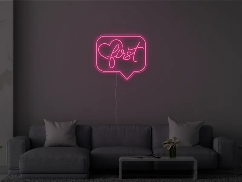 Love First - Semn Luminos LED Neon