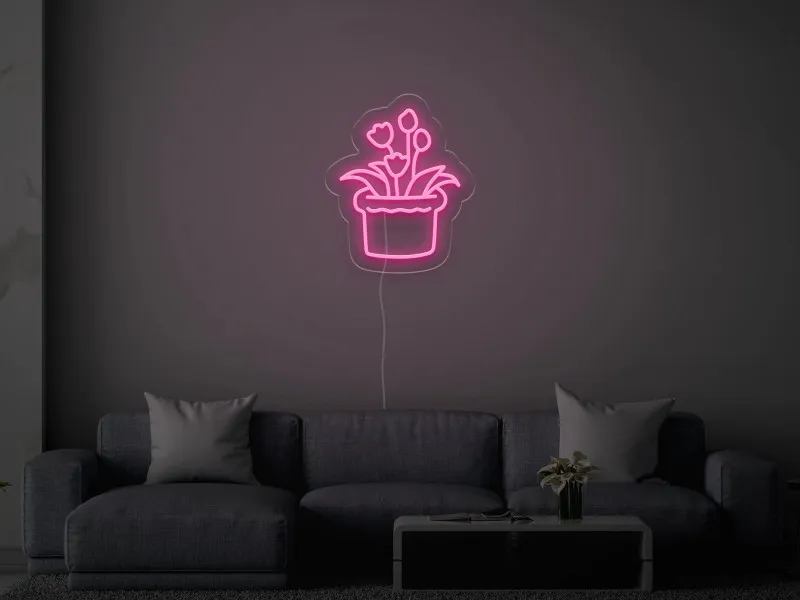 Potted Plants - Semn Luminos LED Neon