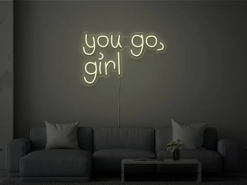 You go, girl - Semn Luminos LED Neon