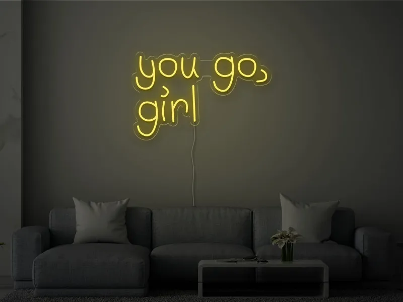 You go, girl - Semn Luminos LED Neon
