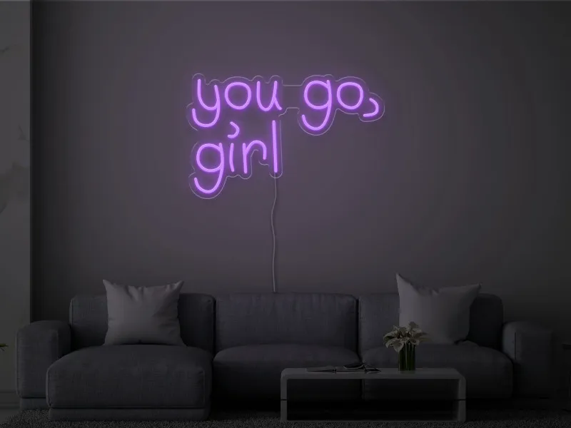 You go, girl - Semn Luminos LED Neon