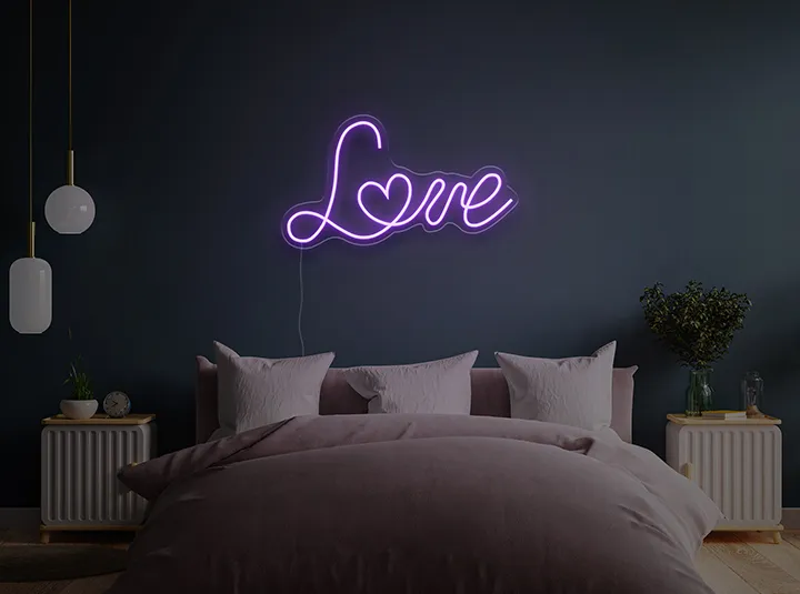 Love - Semn Luminos LED Neon